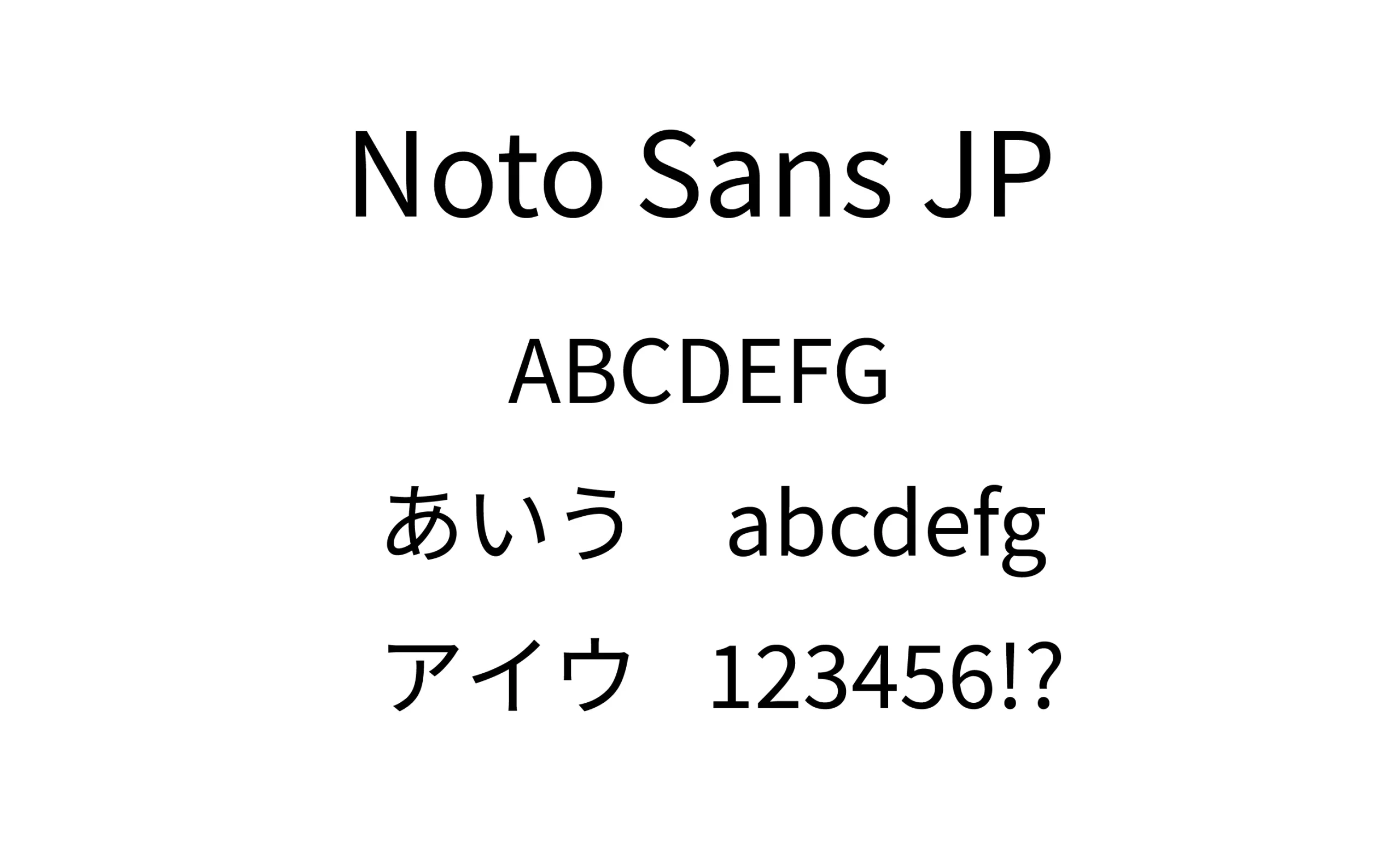 Noto Sans JP