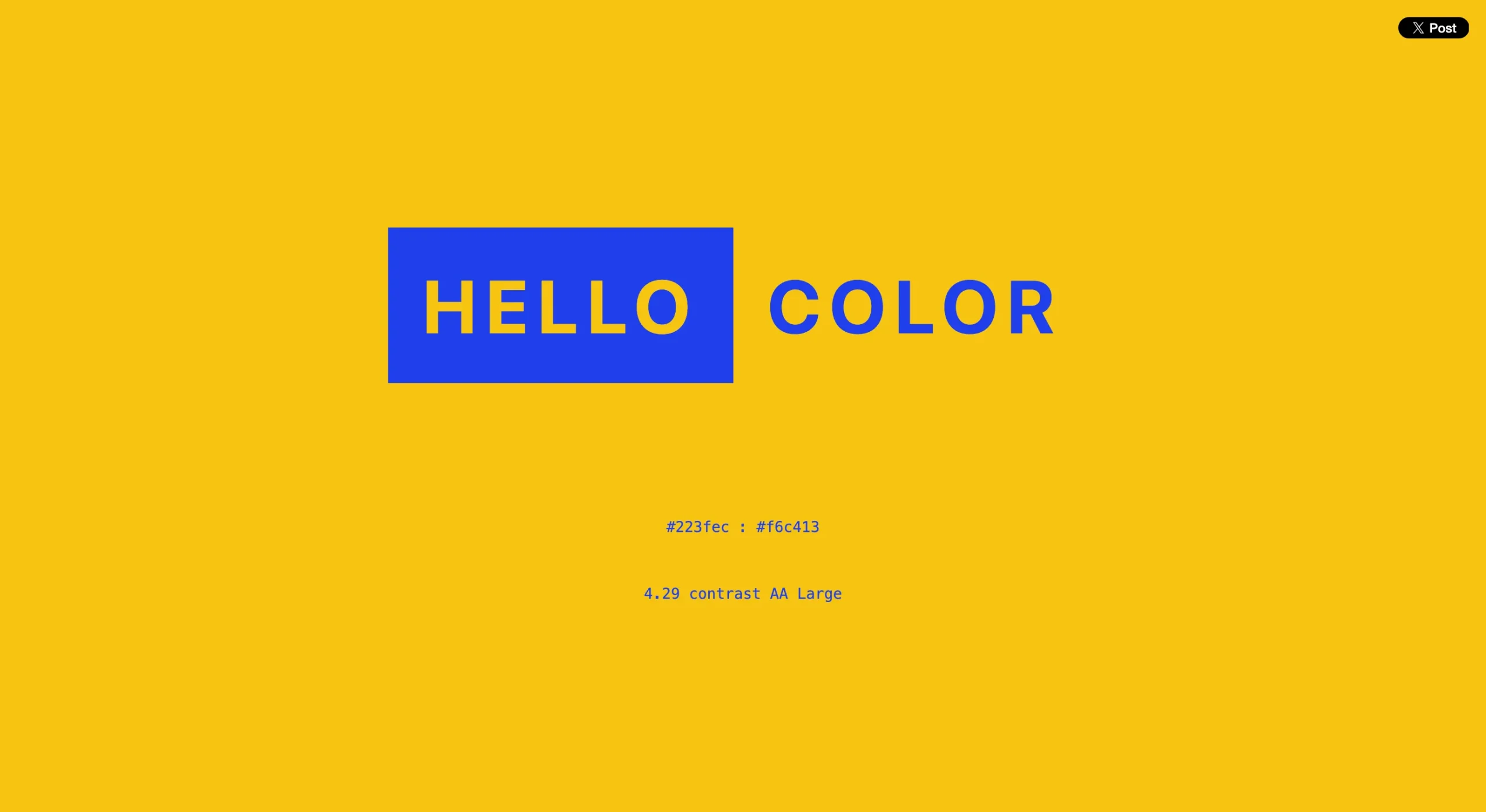 HELLO COLOR