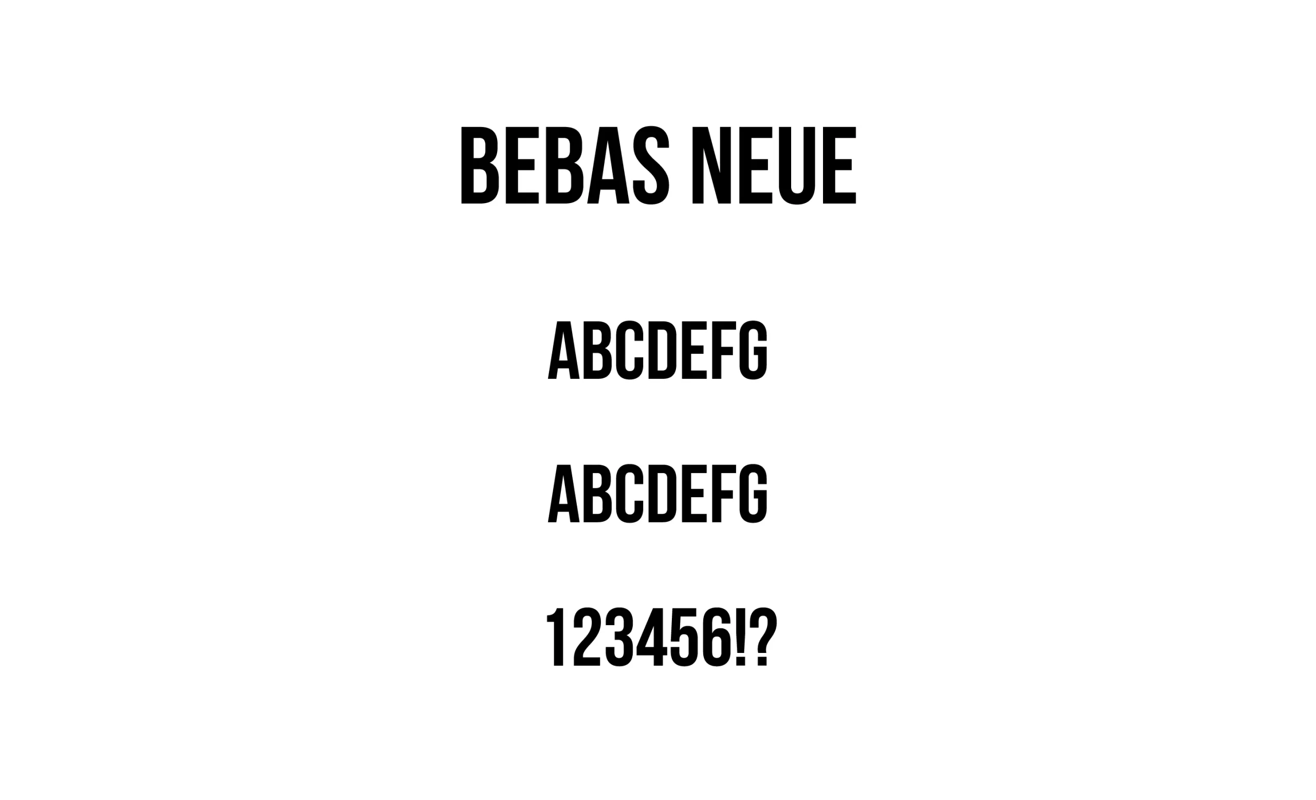 Bebas Neue