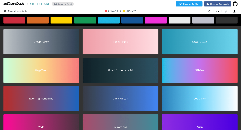 UI Gradients