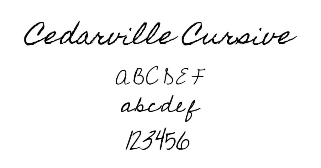 Cedarville Cursive