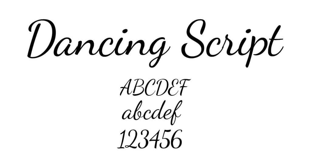 Dancing Script