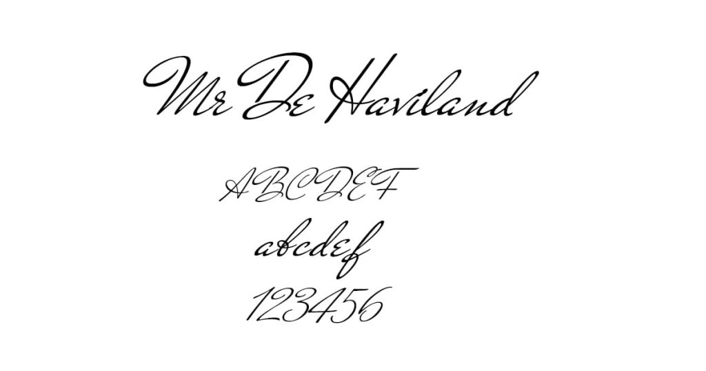 Mr De Haviland