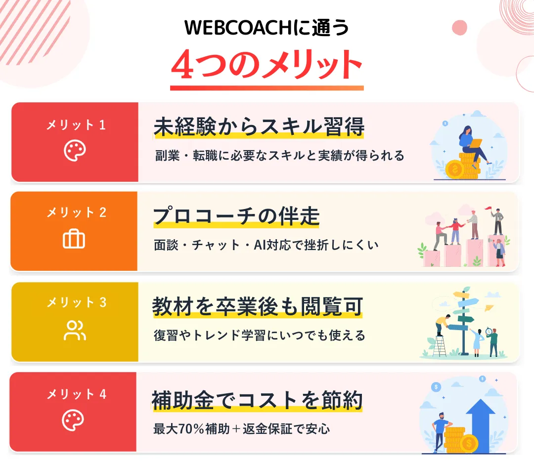 WEBCOACHに通うメリット